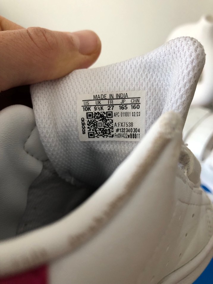 Kız Çocuk Beyaz Spor Ayakkabı Velcro - Görsel 5