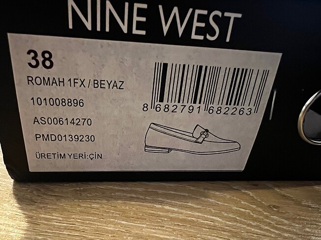 38 Beden beyaz Renk Nine West Loafer