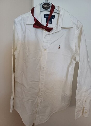 Ralph Lauren 7 yaş beyaz gömlek 