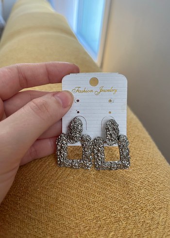 Gri Payetli Bohem Midi Küpeler - Görsel 2