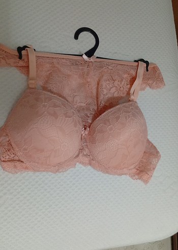 Pembe Bohem Dantelli Mini Sütyen