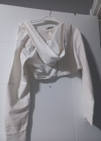 Beyaz Uzun Kollu Bolero - Görsel 2