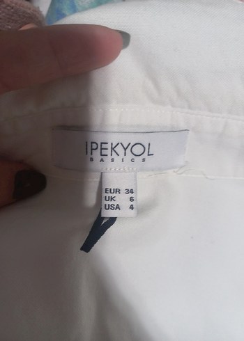 Nakışlı Beyaz Keten Uzun Kollu Gömlek - Görsel 3