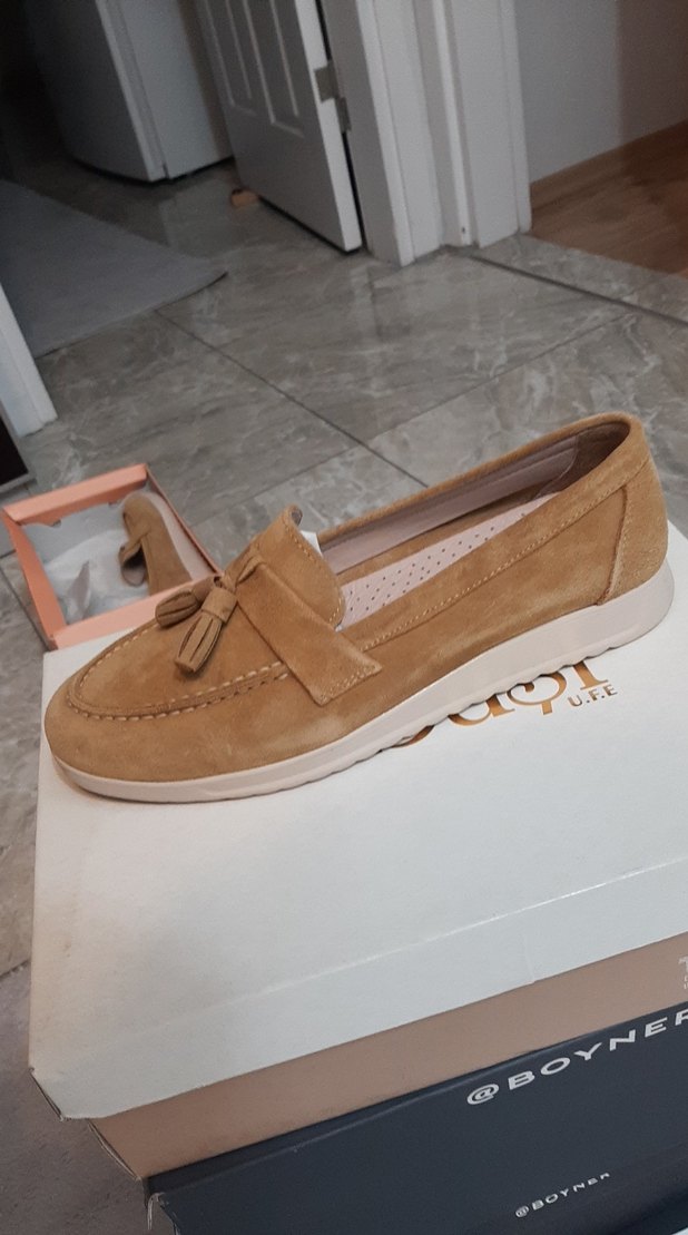 Bej Dolgu Topuklu Kadın Günlük Ayakkabı - Görsel 2