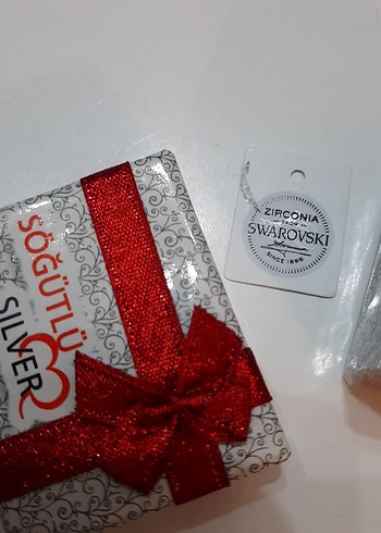 Swarovski taşlı gümüş beştaş yüzük - Görsel 3