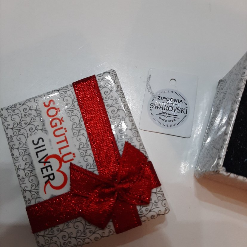 Swarovski taşlı gümüş beştaş yüzük - Görsel 3