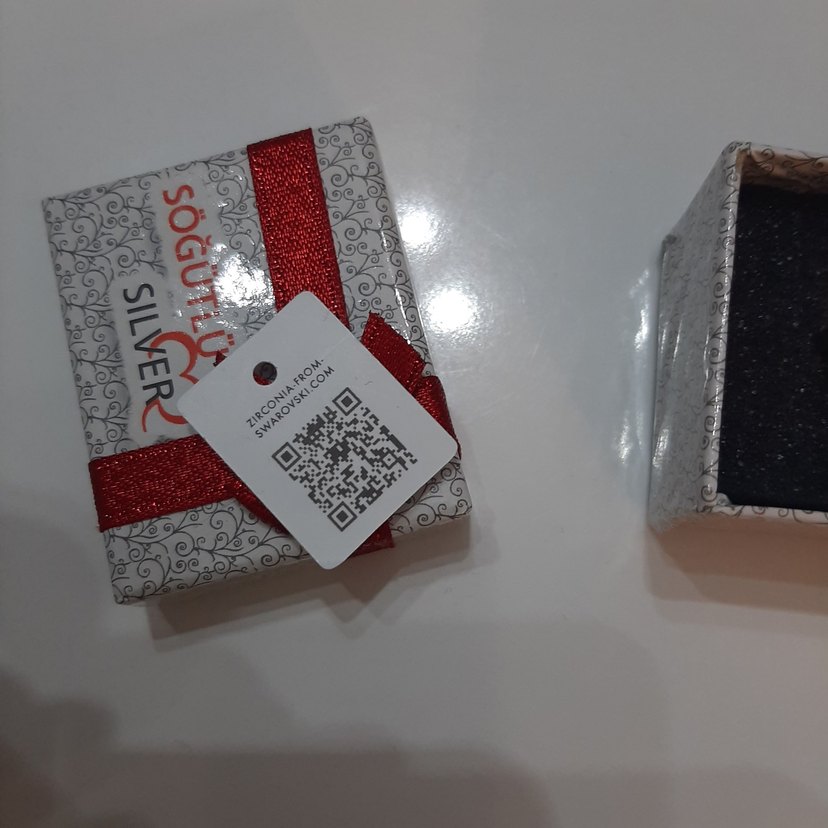 Swarovski taşlı gümüş beştaş yüzük - Görsel 2