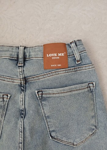 s Beden mavi Renk Love me denim pantolon