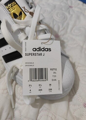 36 Beden Adidas Superstar J Spor Ayakkabı
