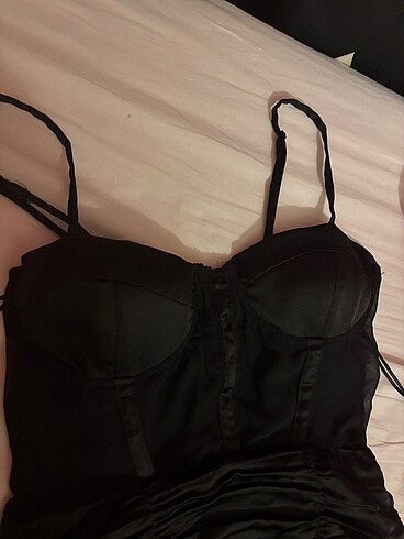 Zara Zara mini dar transparan detaylı elbise