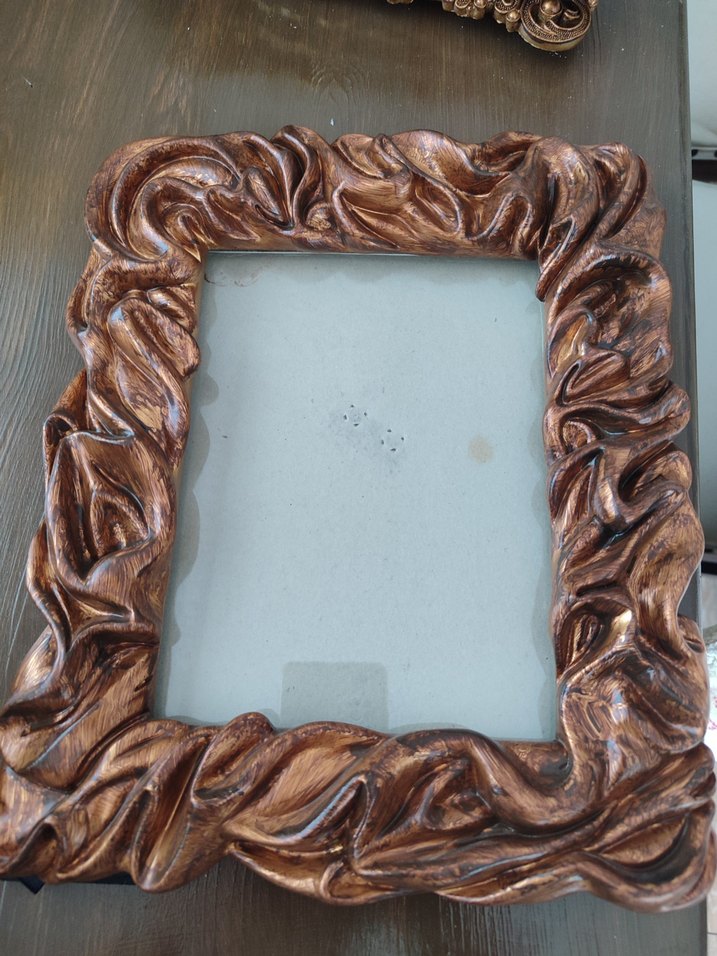 Parlak Kahverengi Oymalı Çerçeve - Görsel 4