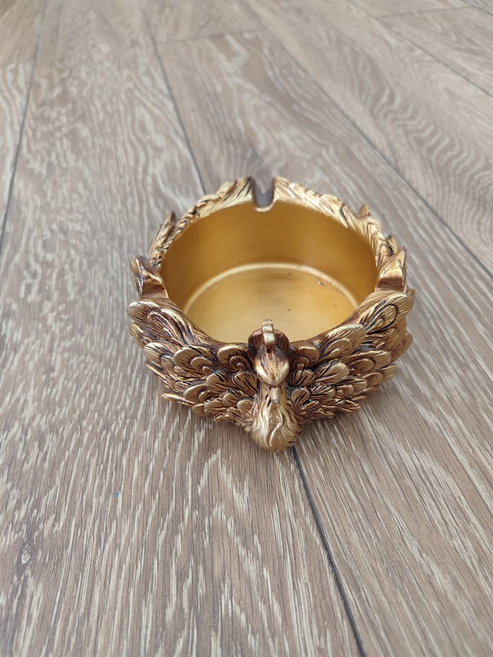 Bohem Altın Renk Tavuskuşu Desenli Bileklik - Görsel 2