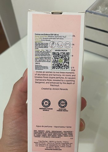  Beden Yves Rocher Evidence Kadın Parfüm 100ml