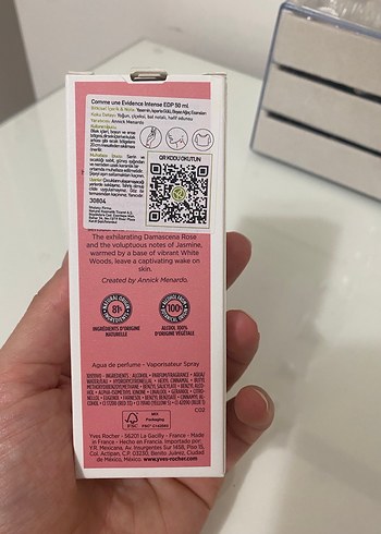 Beden Yves Rocher Intense Evidence Kadın Parfümü 50 ml