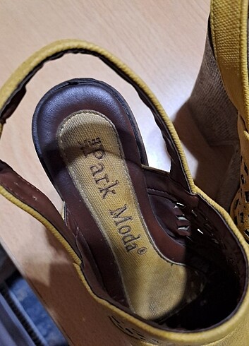 36 Beden camel Renk Platform Sandalet
