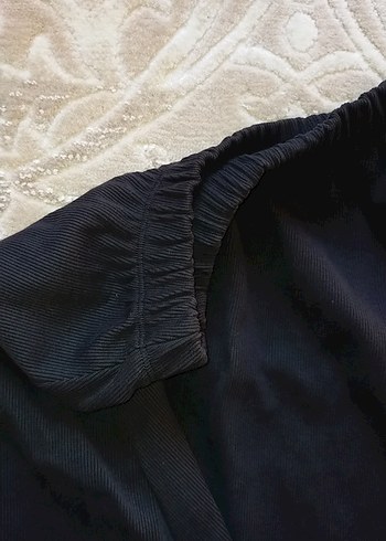 9-12 Ay Beden Kız Çocuk Siyah Keten Salaş Etek