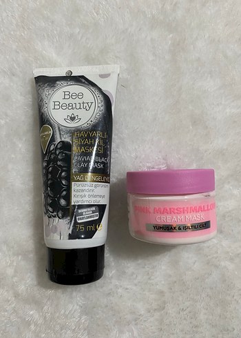 Bee Beauty Siyah Kil Maskesi ve Marshmallo Krem Maskesi