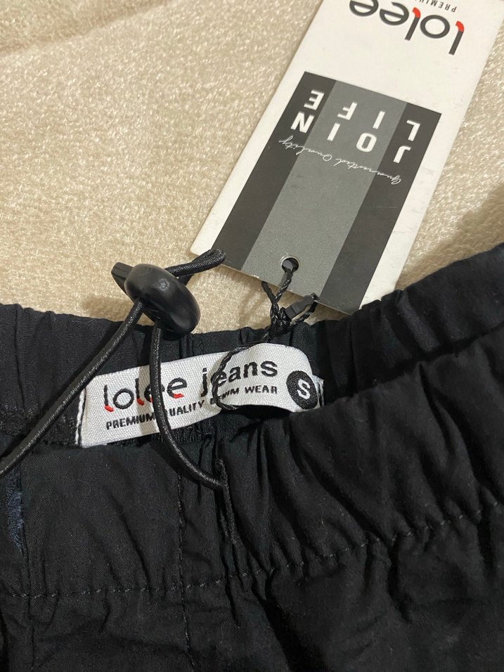 Siyah Rahat Kesim Kadın paraşüt Pantolon - Görsel 4