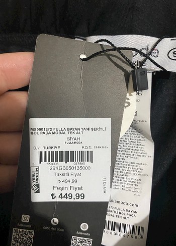 Siyah modal Pantolon - Görsel 4
