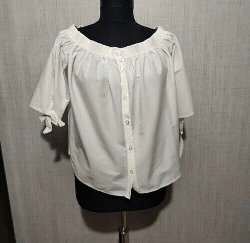 Oversize lastikli bluz