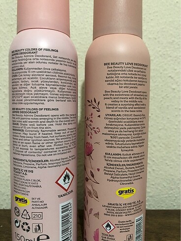 Bee Beauty Sıfır ikili deodorant
