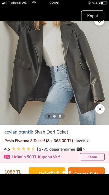 Bershka Sıfır ceylan otantik deri ceket