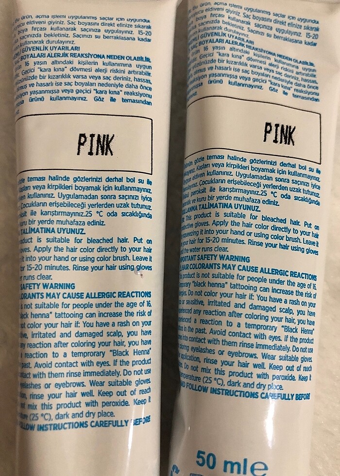 Sıfır kutulu ?. maxx deluxe pembe saç boyası.. 2 tüp boya - Görsel 5