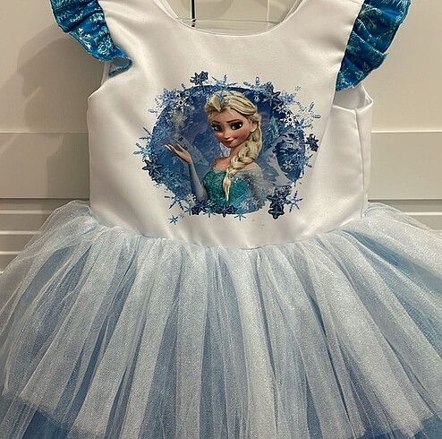 4 Yaş Beden Elsa kostüm elbise