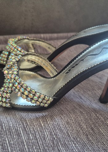 siyah taşlı terlik ORJİNAL 36 NO - Görsel 7