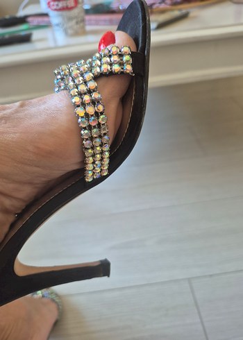 siyah taşlı terlik ORJİNAL 36 NO - Görsel 14