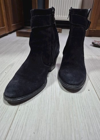 Siyah Süet Tokalı bot - Görsel 6