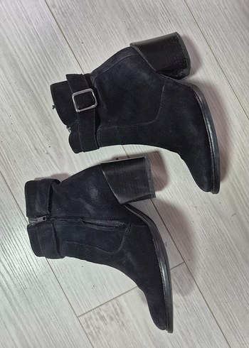 Siyah Süet Tokalı bot - Görsel 8