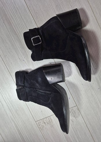 Siyah Süet Tokalı bot - Görsel 7