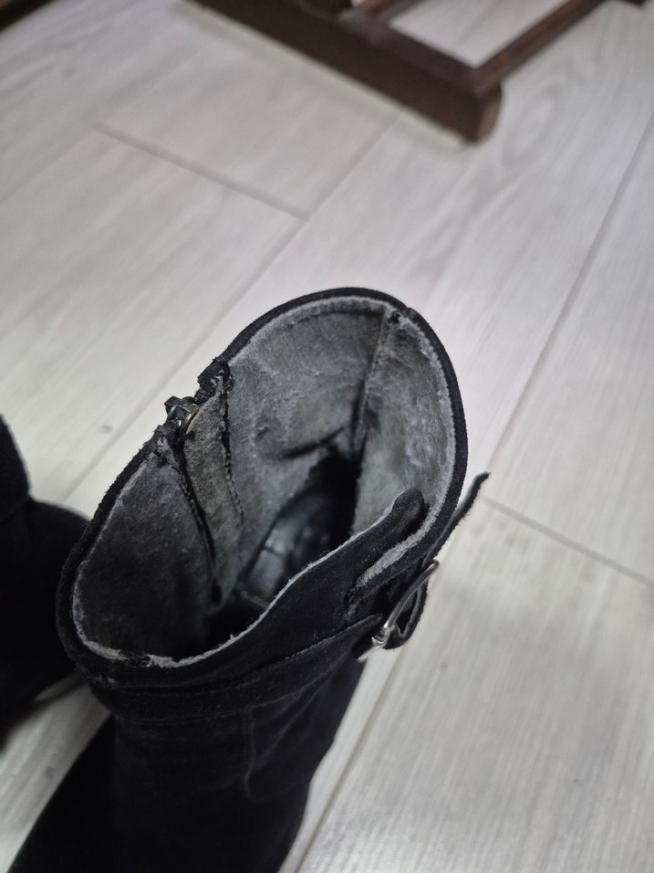 Siyah Süet Tokalı bot - Görsel 5