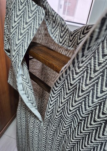 Gri dokulu kumaş Midi Elbise M beden - Görsel 10