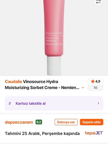 Caudalie Vinosource-Hydra Nemlendirici Maske - Görsel 8
