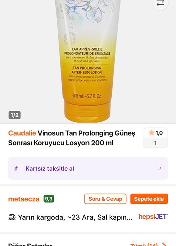 Caudalie Bronzluk Uzatıcı Güneş Sonrası Losyon 200 ml - Görsel 2