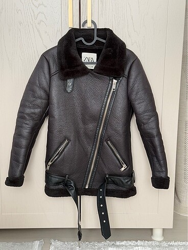 xs Beden siyah Renk Zara biker ceket