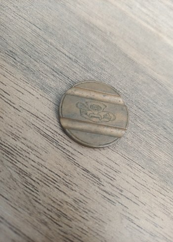  Vintage Altın Tonlu Telefon Jetonu