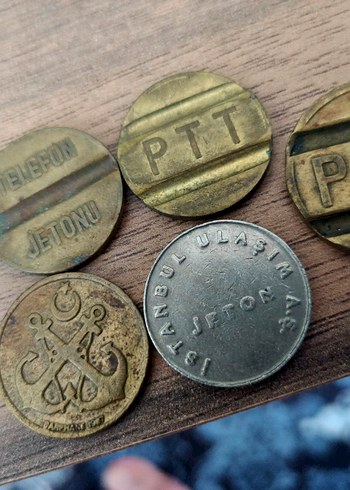  Vintage İstanbul İzmir tokenler
