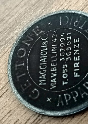 Vintage nadir italyan jeton - Görsel 2