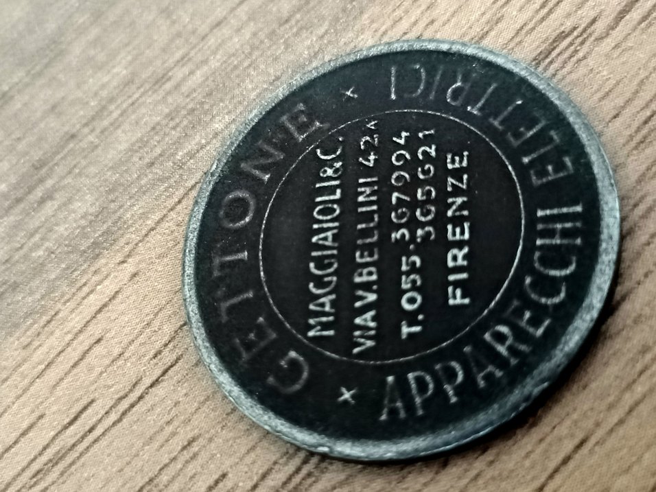 Vintage nadir italyan jeton - Görsel 2