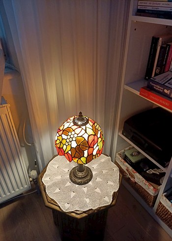 Tiffany tarz vintage barok abajur lamba - Görsel 2