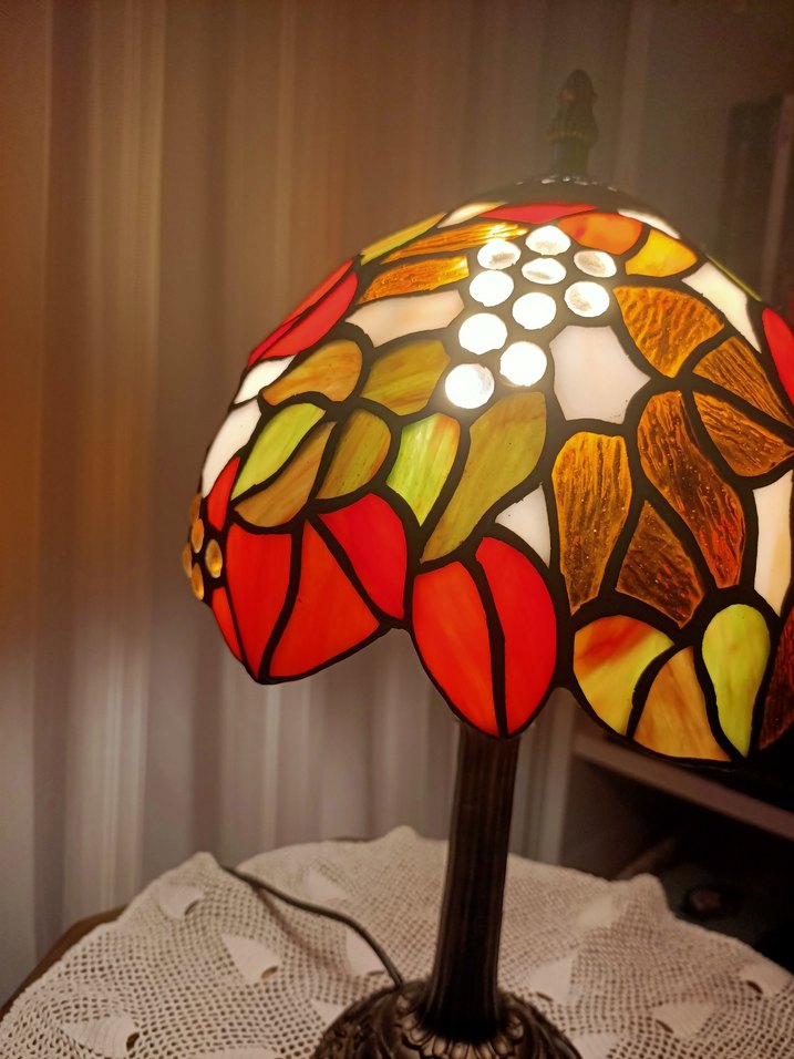 Tiffany tarz vintage barok abajur lamba - Görsel 3