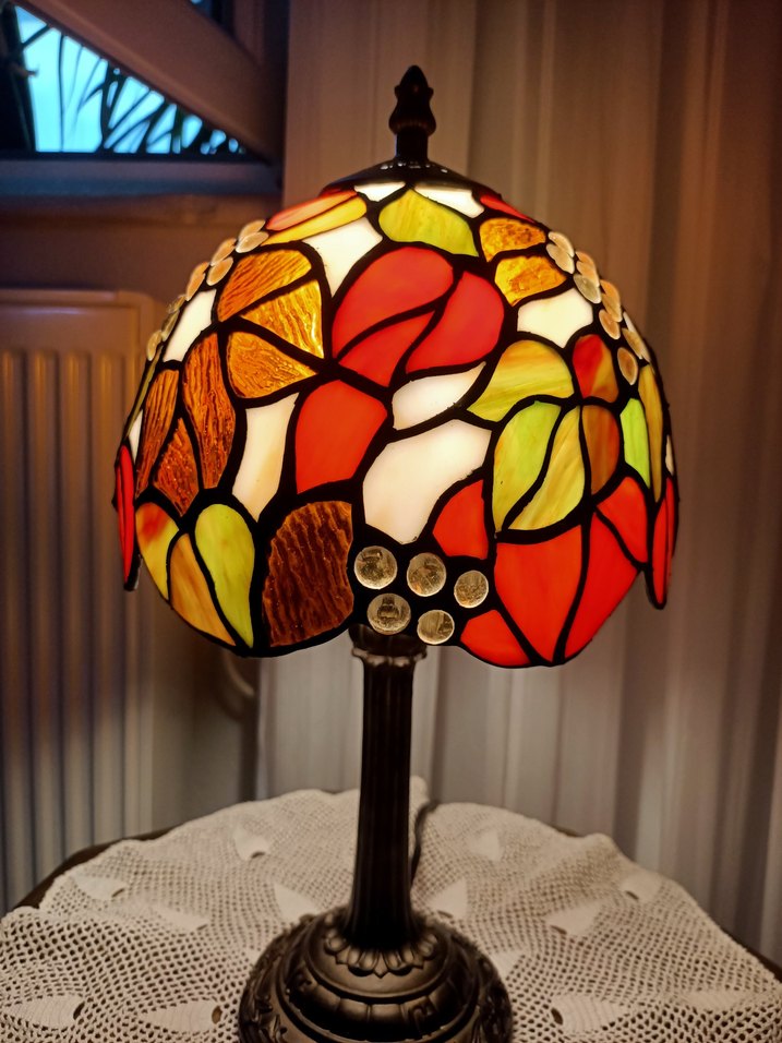 Tiffany tarz vintage barok abajur lamba - Görsel 4