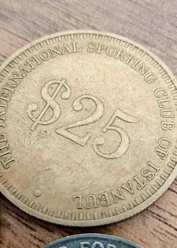 Vintage eski gazino metal tokenler - Görsel 3