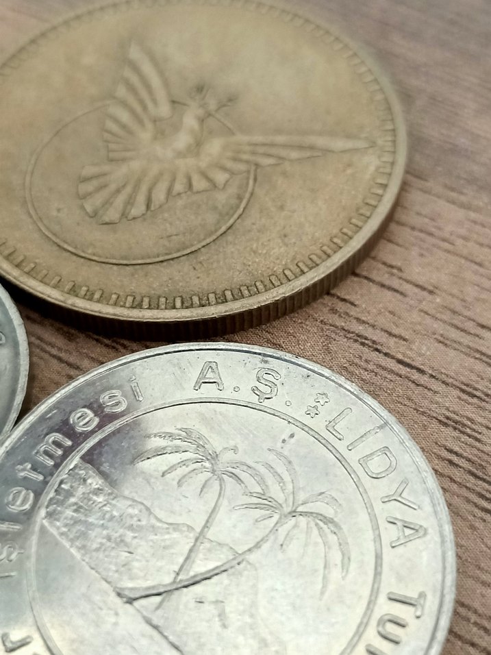 Vintage eski gazino metal tokenler - Görsel 5