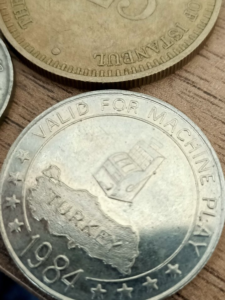 Vintage eski gazino metal tokenler - Görsel 2