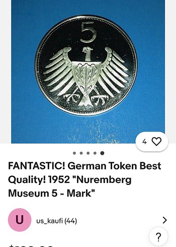 vintage Alman gümüş metal - Görsel 2