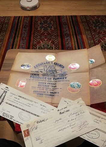 Beden İzmir Ticaret tarihi vintage evraklar